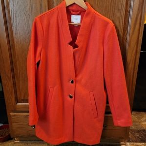 Old Navy Pink/Orange 2 Button Coat
